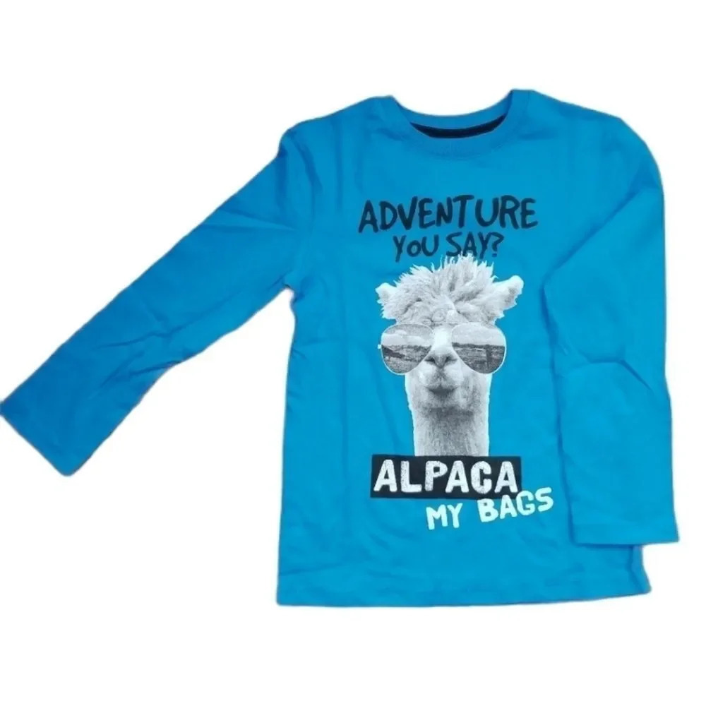 George Novelty Shirt "Alpaca My Bags" M NWT